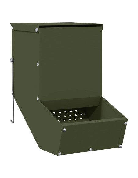 Mangiatore per conigli Verde oliva 17,5 x 26 x 28,5 cm