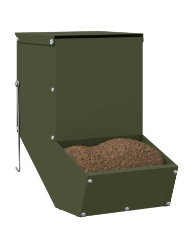 Mangiatore per conigli Verde oliva 17,5 x 26 x 28,5 cm