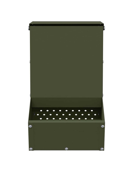 Mangiatore per conigli Verde oliva 17,5 x 26 x 28,5 cm