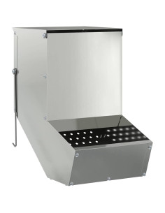 Mangiatore per conigli Argento 17,5 x 26 x 28,5 cm 2