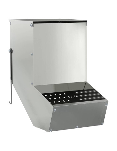 Mangiatore per conigli Argento 17,5 x 26 x 28,5 cm