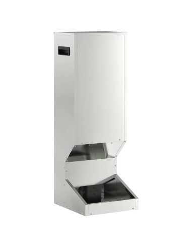 Mangiatore per cervi Argento 28 x 30 x 80 cm Acciaio zincato