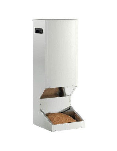 Mangiatore per cervi Argento 28 x 30 x 80 cm Acciaio zincato