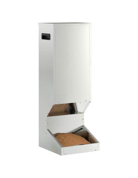 Mangiatore per cervi Argento 28 x 30 x 80 cm Acciaio zincato