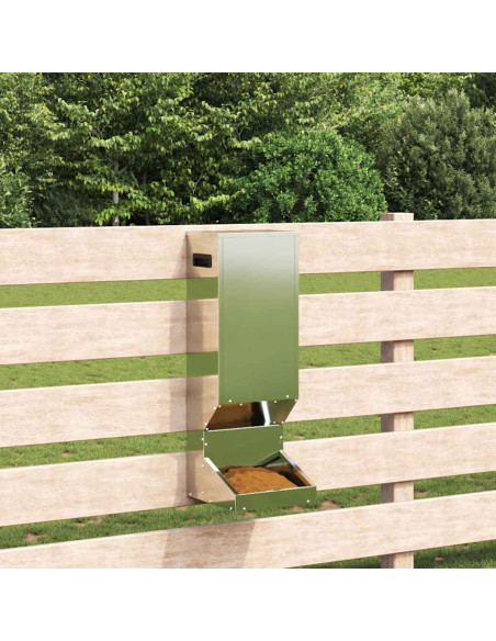Mangiatore per cervi Argento 28 x 30 x 80 cm Acciaio zincato