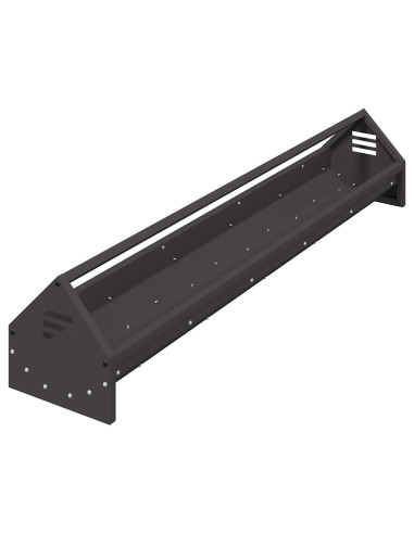 Mangiatoia per polli Nero 108 x 20,5 x 20 cm