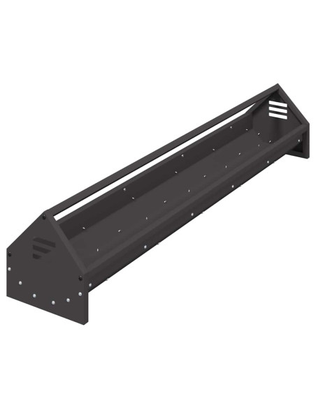 Mangiatoia per polli Nero 108 x 20,5 x 20 cm