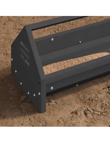 Mangiatoia per polli Nero 108 x 20,5 x 20 cm