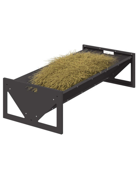 Abbeveratoio per bestiame Nero 108 x 50 x 28 cm
