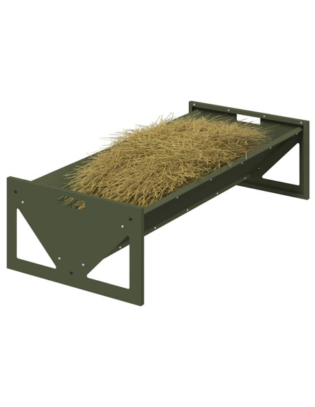 Abbeveratoio per bestiame Verde oliva 108 x 50 x 28 cm
