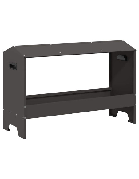 Mangiatoia per polli Nero 81 x 32 x 53,5 cm