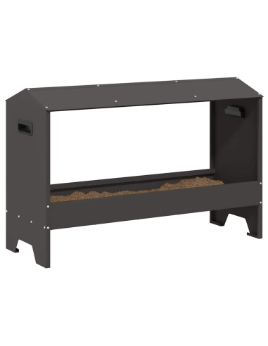 Mangiatoia per polli Nero 81 x 32 x 53,5 cm