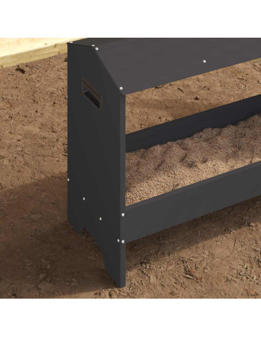 Mangiatoia per polli Nero 81 x 32 x 53,5 cm