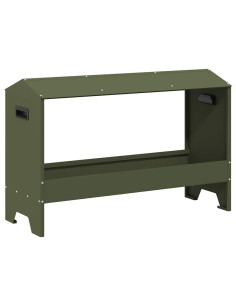 Mangiatoia per polli Verde oliva 81 x 32 x 53,5 cm 2