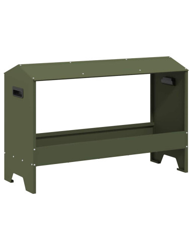 Mangiatoia per polli Verde oliva 81 x 32 x 53,5 cm