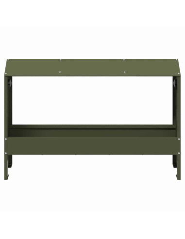 Mangiatoia per polli Verde oliva 81 x 32 x 53,5 cm