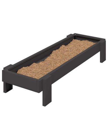 Mangiatoia per polli Nero 80 x 28 x 13.5 cm