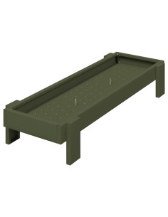 Mangiatoia per polli Verde oliva 80 x 28 x 13.5 cm 2
