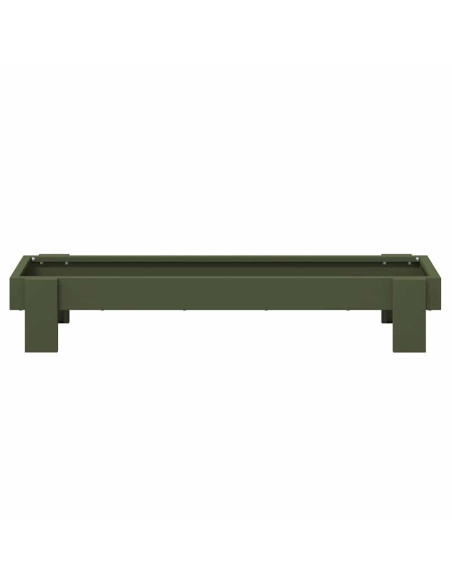 Mangiatoia per polli Verde oliva 80 x 28 x 13.5 cm