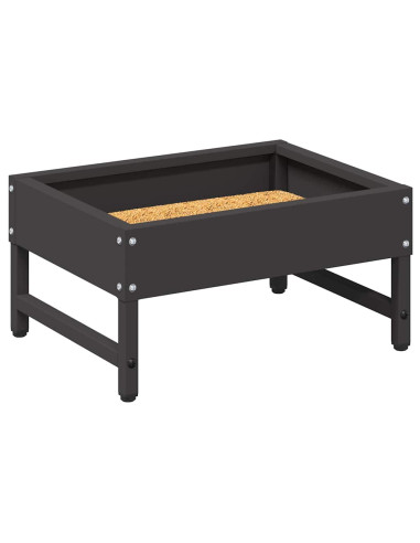 Mangiatore per Uccelli Nero 80 x 28 x 13.5 cm