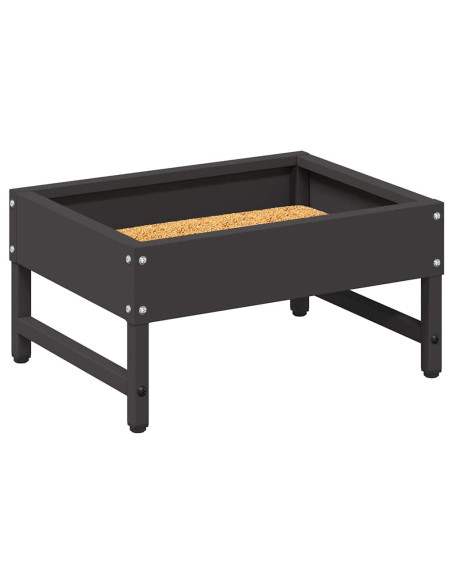 Mangiatore per Uccelli Nero 80 x 28 x 13.5 cm