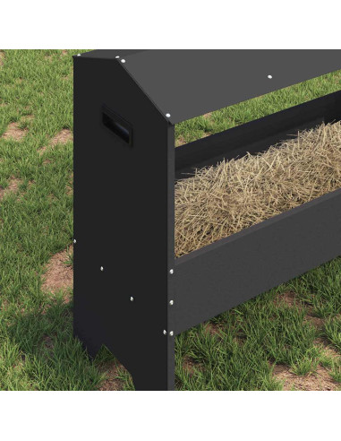 Abbeveratoio per bestiame Nero 79 x 35 x 62 cm