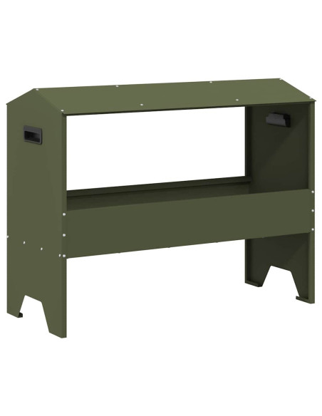 Abbeveratoio per bestiame Verde oliva 79 x 35 x 62 cm