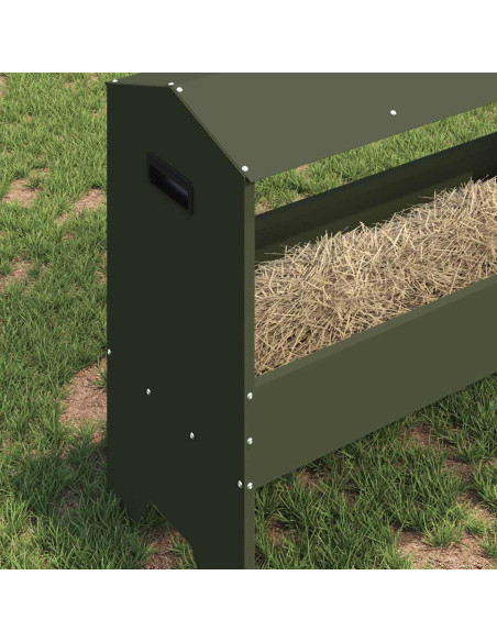 Abbeveratoio per bestiame Verde oliva 79 x 35 x 62 cm