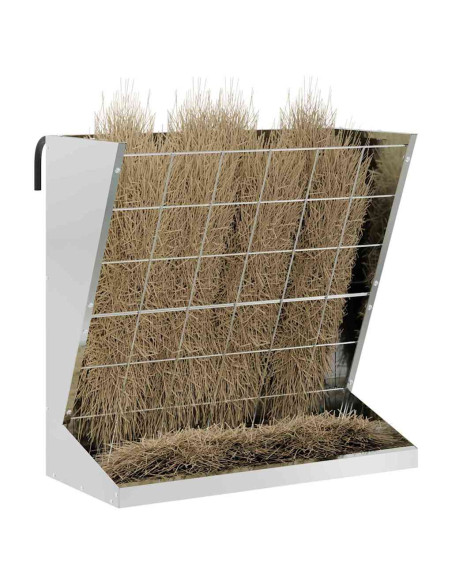 Nutriente per Fieno Argento 71 x 33 x 70 cm Acciaio zincato
