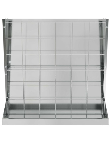 Nutriente per Fieno Argento 71 x 33 x 70 cm Acciaio zincato