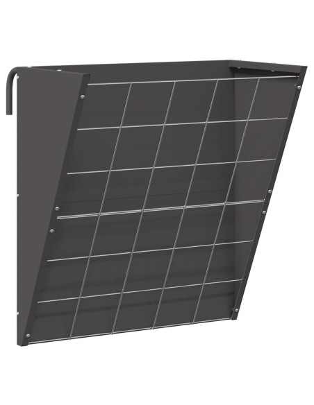 Mangiatore Appeso per Fieno Nero 61 x 33 x 66 cm