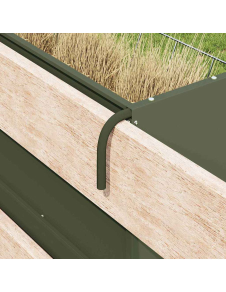 Mangiatore Appeso per Fieno Verde oliva 61 x 33 x 66 cm