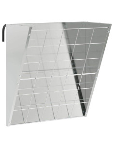 Mangiatore Appeso per Fieno Argento 61 x 33 x 66 cm 2
