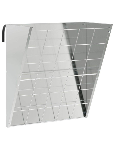 Mangiatore Appeso per Fieno Argento 61 x 33 x 66 cm