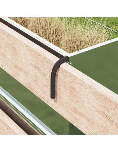 Mangiatore Appeso per Fieno Argento 61 x 33 x 66 cm