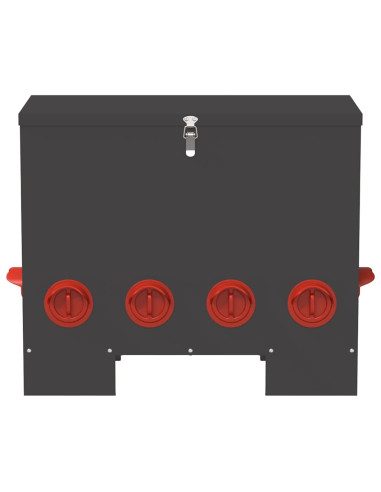 Feeder per pollo Nero 60,5 x 29 x 51 cm