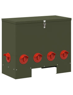 Feeder per pollo Verde oliva 60,5 x 29 x 51 cm 2