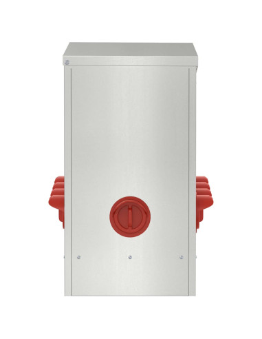 Feeder per pollo Argento 60,5 x 29 x 51 cm Acciaio zincato