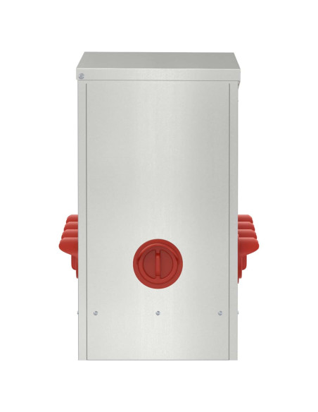 Feeder per pollo Argento 60,5 x 29 x 51 cm Acciaio zincato