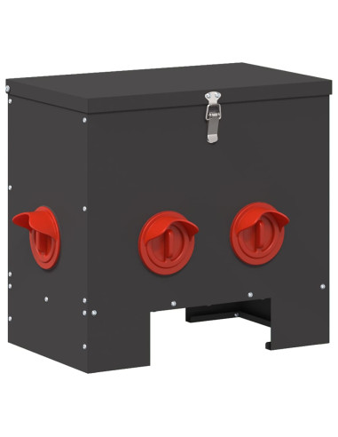 Feeder per pollo Nero 40,5 x 25 x 38 cm