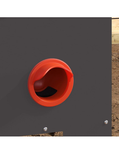 Feeder per pollo Nero 40,5 x 25 x 38 cm