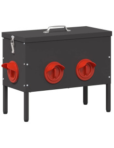 Feeder per pollo Nero 41,5 x 20,5 x 33 cm 2