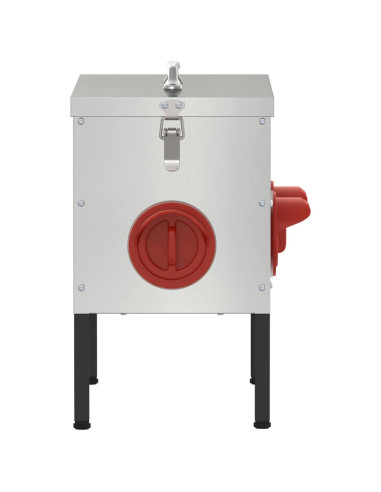 Feeder per pollo Argento 41,5 x 20,5 x 33 cm Acciaio zincato