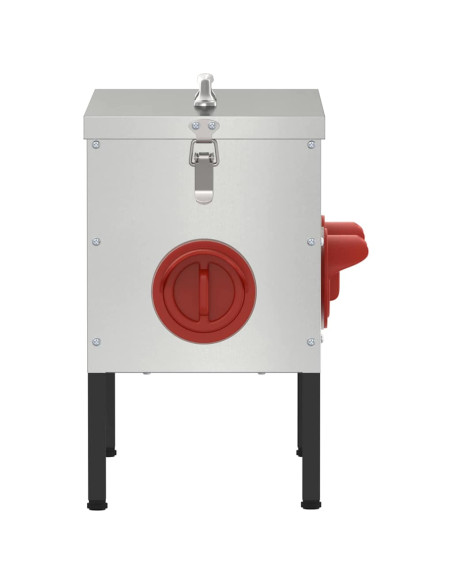 Feeder per pollo Argento 41,5 x 20,5 x 33 cm Acciaio zincato