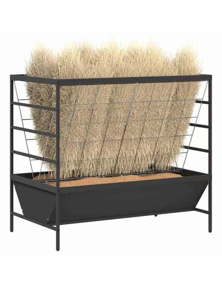 Mangiatore per Bestiame Nero 100 x 60 x 90 cm