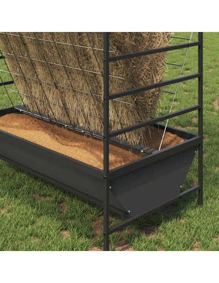 Mangiatore per Bestiame Nero 100 x 60 x 90 cm
