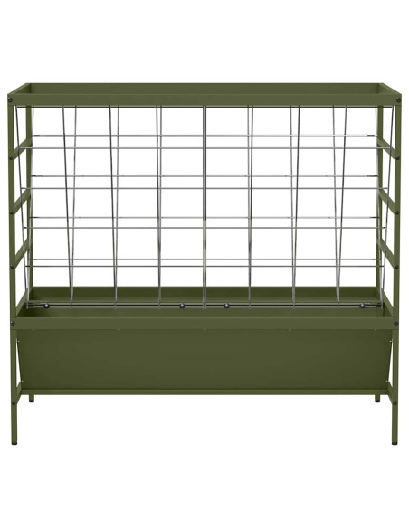 Mangiatore per Bestiame Verde oliva 100 x 60 x 90 cm