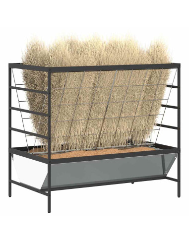 Mangiatore per Bestiame Argento 100 x 60 x 90 cm