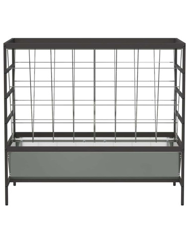 Mangiatore per Bestiame Argento 100 x 60 x 90 cm