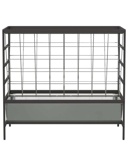 Mangiatore per Bestiame Argento 100 x 60 x 90 cm